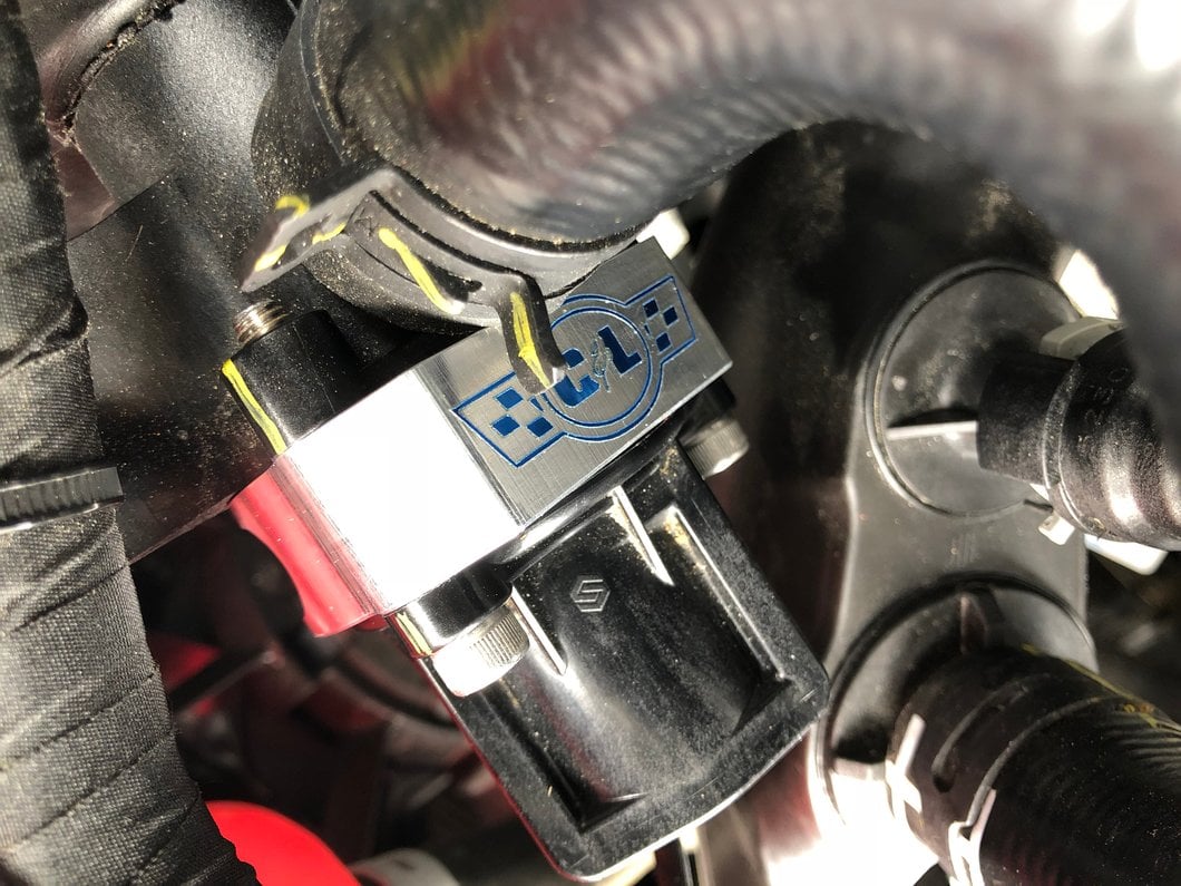 C&L Bypass Valve Adapter; Aluminum (15-23 Mustang EcoBoost)