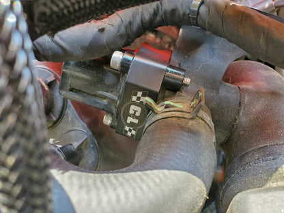 C&L Bypass Valve Adapter; Black (15-23 Mustang EcoBoost)