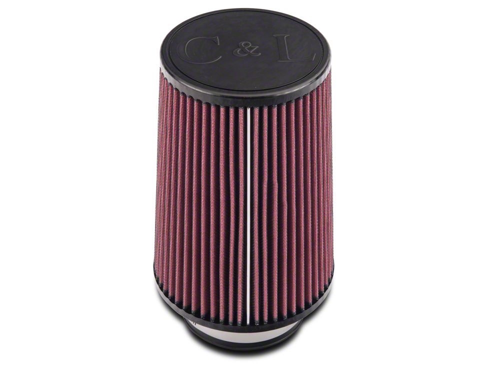 C&L Cold Air Intake Replacement Filter; 4-Inch Inlet / 9-Inch Length