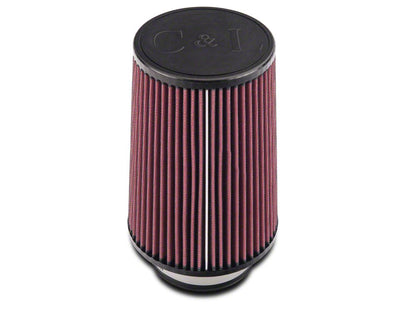 C&L Cold Air Intake Replacement Filter; 4-Inch Inlet / 9-Inch Length