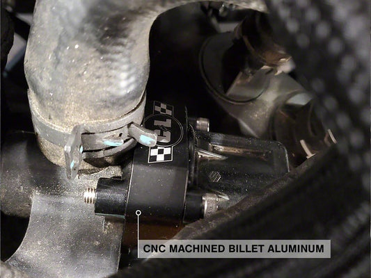 C&L Bypass Valve Adapter; Black (15-23 Mustang EcoBoost)