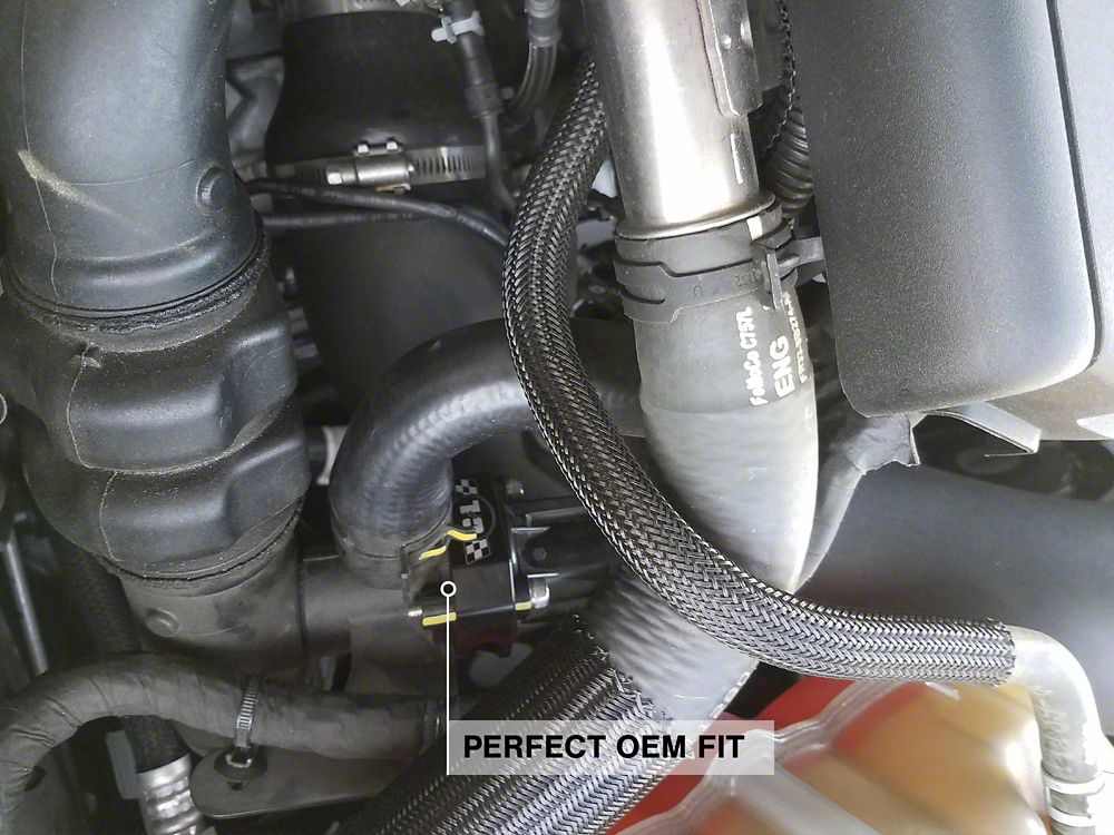 C&L Bypass Valve Adapter; Black (15-23 Mustang EcoBoost)