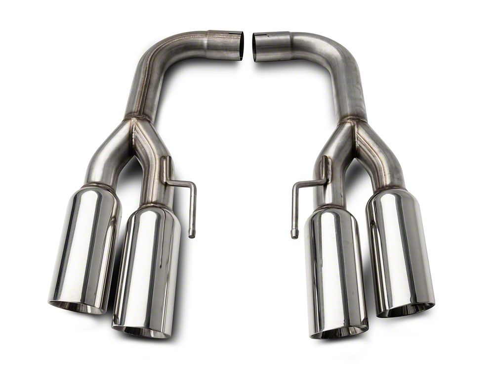 C&L Muffler Delete Axle-Back Exhaust with Polished Tips (18-23 Mustang GT w/o Active Exhaust)