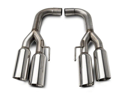 C&L Muffler Delete Axle-Back Exhaust with Polished Tips (18-23 Mustang GT w/o Active Exhaust)