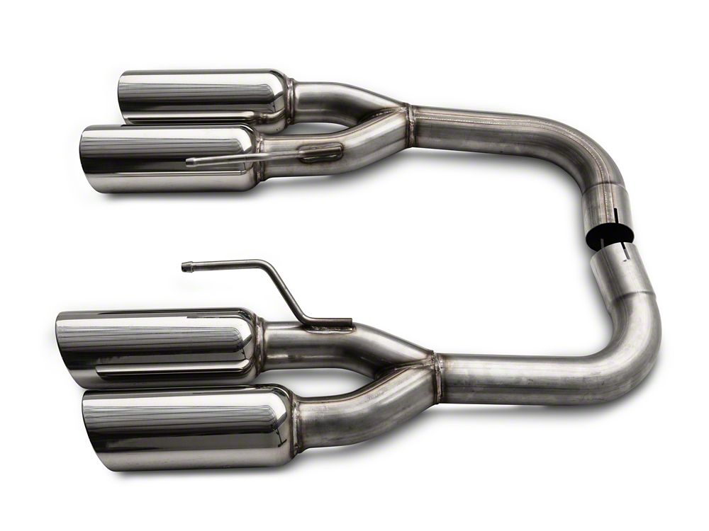 C&L Muffler Delete Axle-Back Exhaust with Polished Tips (18-23 Mustang GT w/o Active Exhaust)