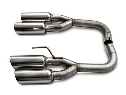 C&L Muffler Delete Axle-Back Exhaust with Polished Tips (18-23 Mustang GT w/o Active Exhaust)