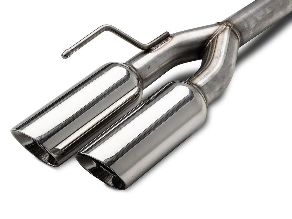 C&L Muffler Delete Axle-Back Exhaust with Polished Tips (18-23 Mustang GT w/o Active Exhaust)
