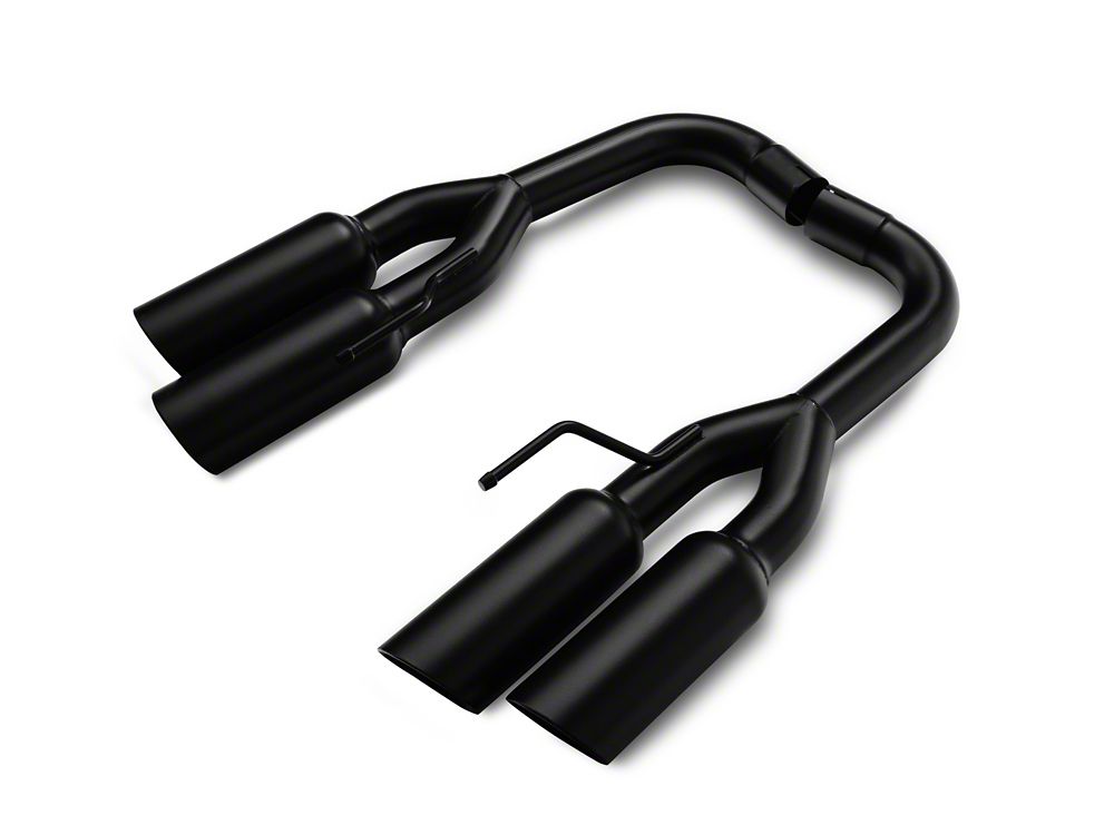 C&L Muffler Delete Axle-Back Exhaust with Black Tips (18-23 Mustang GT w/o Active Exhaust)