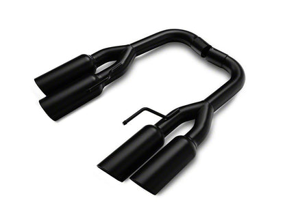 C&L Muffler Delete Axle-Back Exhaust with Black Tips (18-23 Mustang GT w/o Active Exhaust)