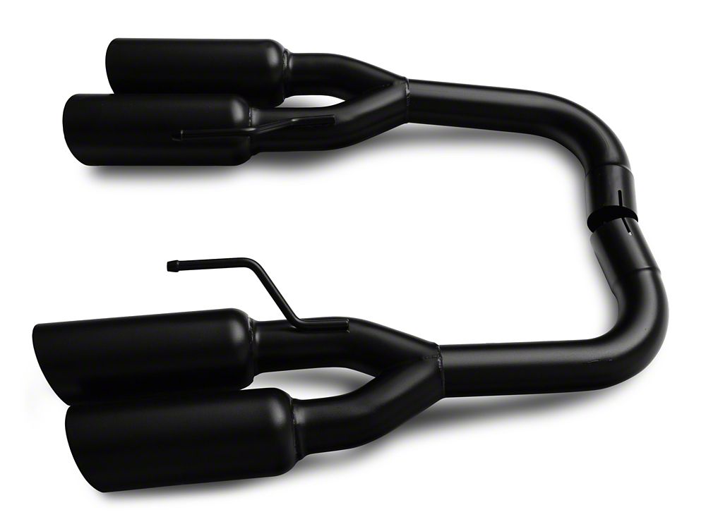 C&L Muffler Delete Axle-Back Exhaust with Black Tips (18-23 Mustang GT w/o Active Exhaust)
