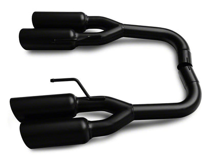 C&L Muffler Delete Axle-Back Exhaust with Black Tips (18-23 Mustang GT w/o Active Exhaust)