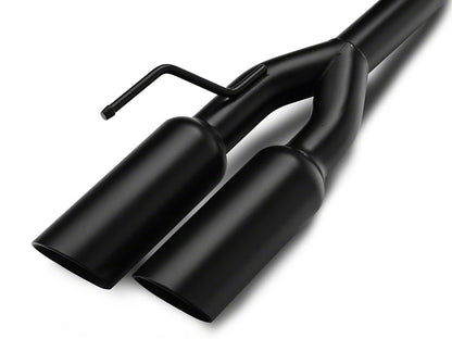 C&L Muffler Delete Axle-Back Exhaust with Black Tips (18-23 Mustang GT w/o Active Exhaust)