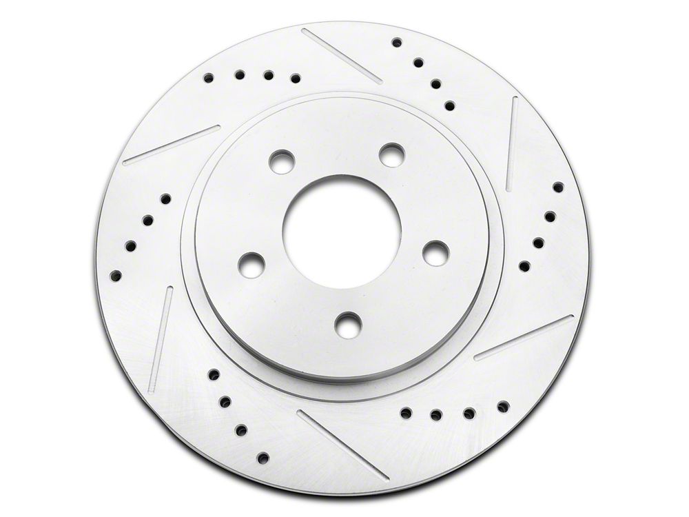 C&L Super Sport Cross-Drilled and Slotted Rotors; Rear Pair (05-14 Mustang, Excluding 13-14 GT500)