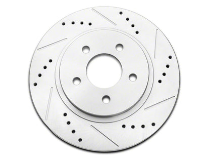 C&L Super Sport Cross-Drilled and Slotted Rotors; Rear Pair (05-14 Mustang, Excluding 13-14 GT500)