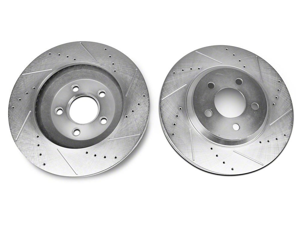 C&L Super Sport Brake Rotor and Pad Kit; Front and Rear (05-10 Mustang GT)