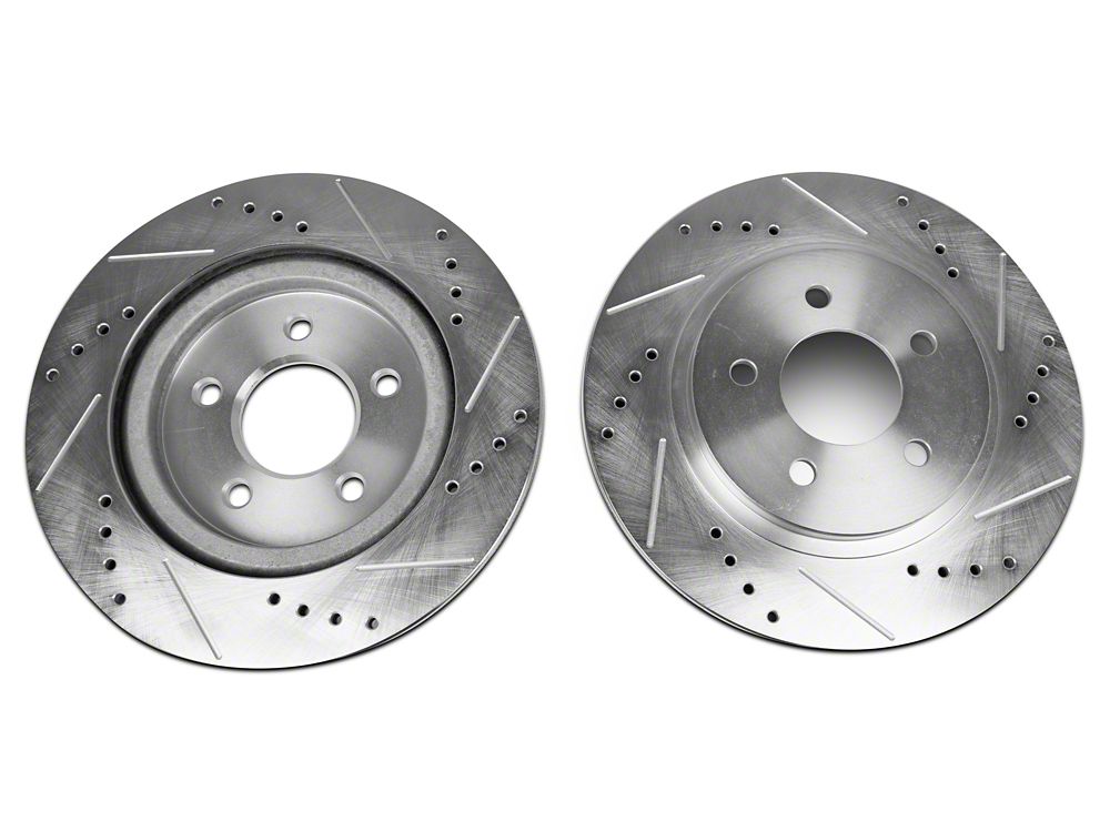 C&L Super Sport Brake Rotor and Pad Kit; Front and Rear (05-10 Mustang GT)