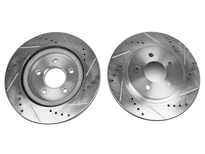 C&L Super Sport Brake Rotor and Pad Kit; Front and Rear (05-10 Mustang GT)