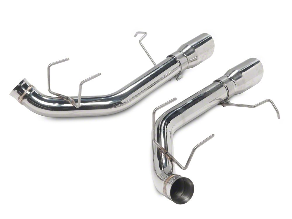 C&L Muffler Delete Axle-Back Exhaust with Polished Tips (11-14 Mustang GT)