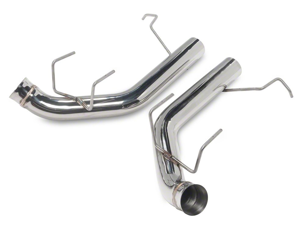 C&L Muffler Delete Axle-Back Exhaust with Polished Tips (11-14 Mustang GT)