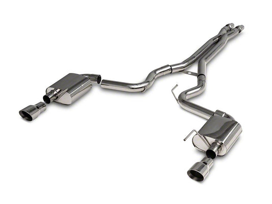 C&L Cat-Back Exhaust with Polished Tips (15-17 Mustang GT Fastback)