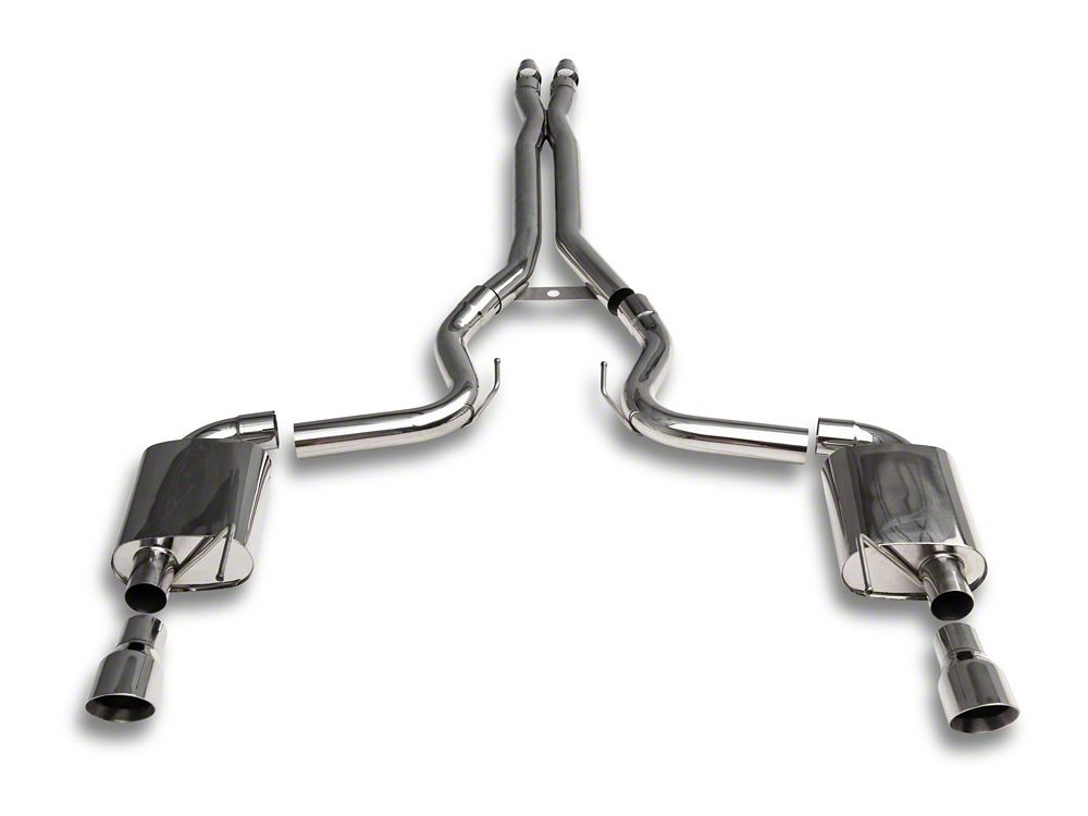 C&L Cat-Back Exhaust with Polished Tips (15-17 Mustang GT Fastback)