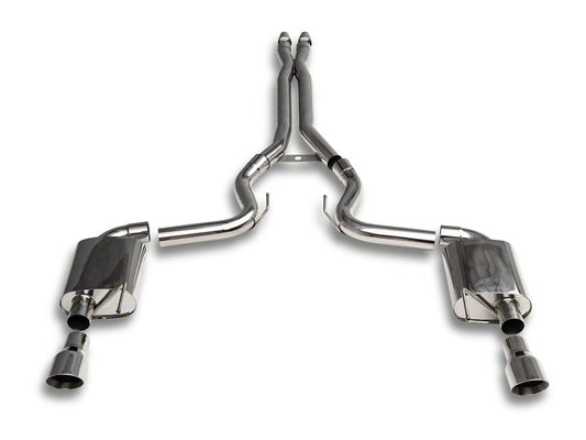 C&L Cat-Back Exhaust with Polished Tips (15-17 Mustang GT Fastback)