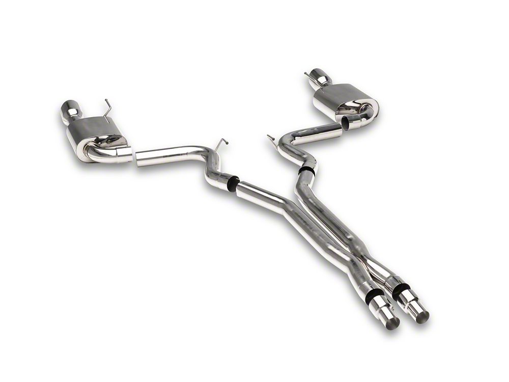 C&L Cat-Back Exhaust with Polished Tips (15-17 Mustang GT Fastback)