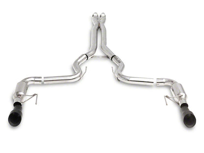C&L Race Cat-Back Exhaust with Black Tips (15-17 Mustang GT Fastback)