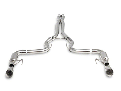 C&L Race Cat-Back Exhaust with Polished Tips (15-17 Mustang GT Fastback)