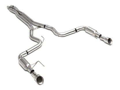 C&L Race Cat-Back Exhaust with Polished Tips (15-17 Mustang GT Fastback)