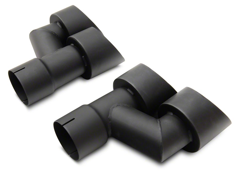C&L Race Cat-Back Exhaust with Black Tips (18-23 Mustang GT Fastback w/o Active Exhaust)