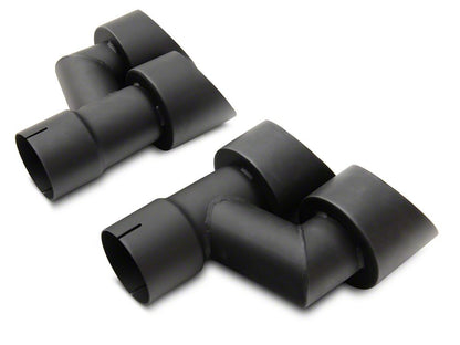 C&L Race Cat-Back Exhaust with Black Tips (18-23 Mustang GT Fastback w/o Active Exhaust)