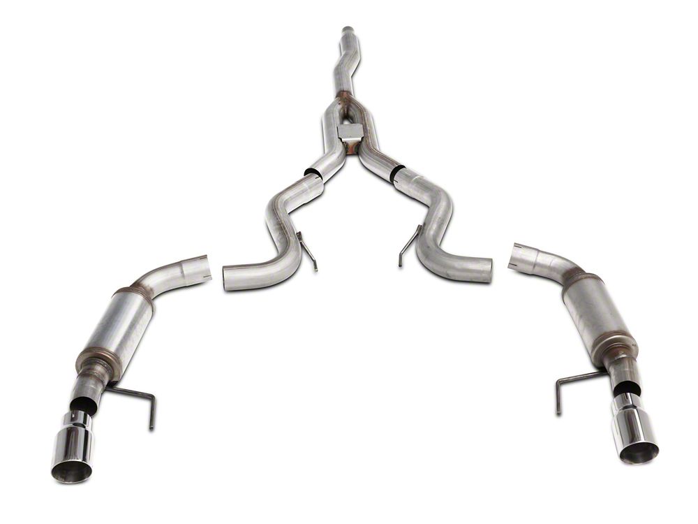 C&L Sport Cat-Back Exhaust with Polished Tips (15-23 Mustang EcoBoost Fastback w/o Active Exhaust)