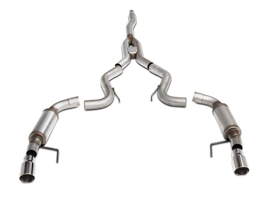 C&L Sport Cat-Back Exhaust with Polished Tips (15-23 Mustang EcoBoost Fastback w/o Active Exhaust)