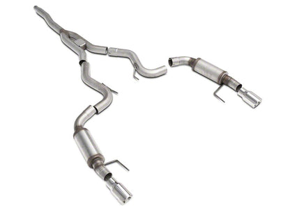 C&L Sport Cat-Back Exhaust with Polished Tips (15-23 Mustang EcoBoost Fastback w/o Active Exhaust)