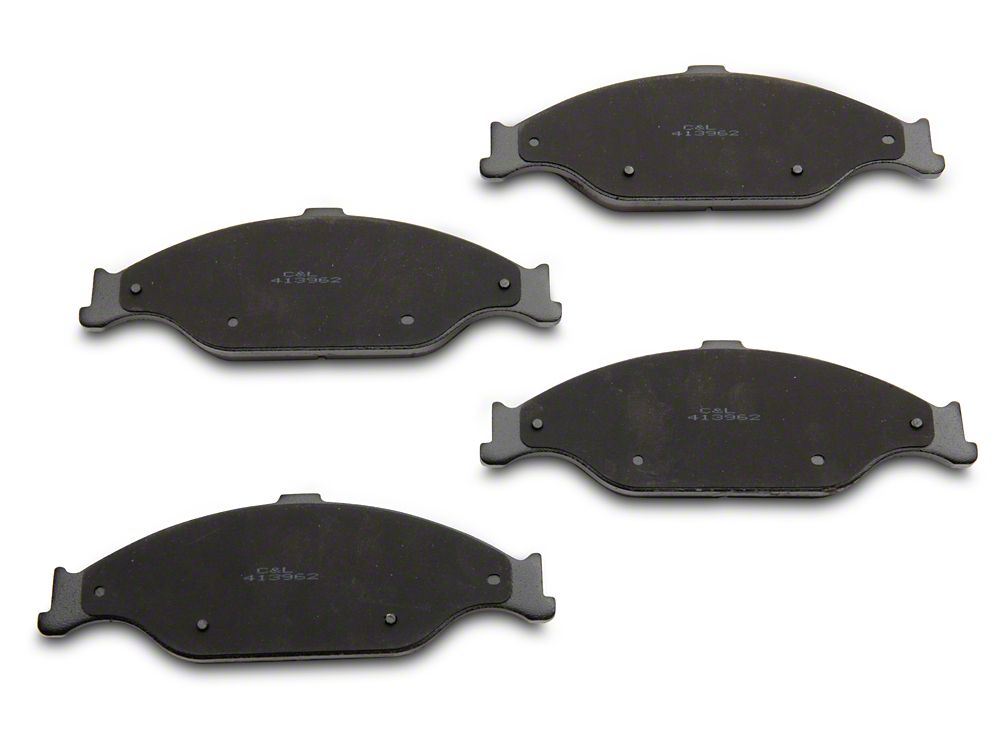 C&L Super Sport Ceramic Brake Pads; Front Pair (99-04 Mustang GT, V6)
