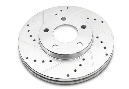 C&L Super Sport Brake Rotor and Pad Kit; Front (99-04 Mustang GT, V6)
