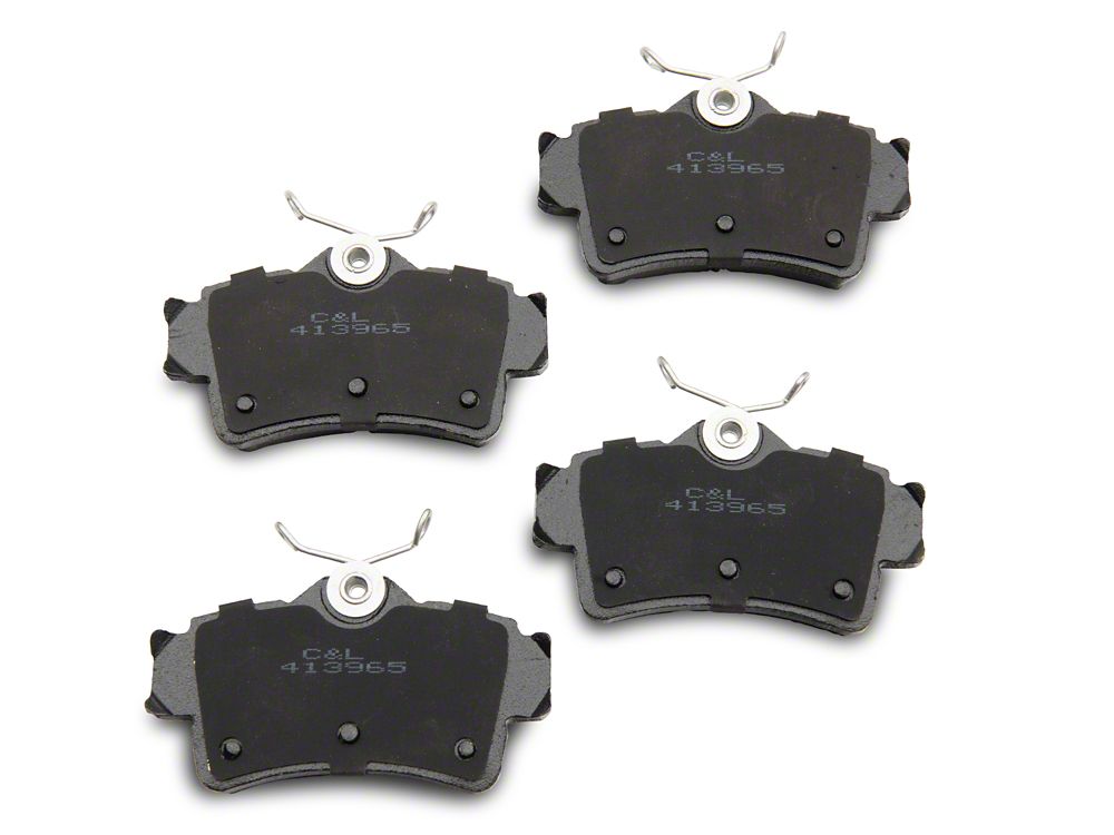 C&L Super Sport Ceramic Brake Pads; Rear Pair (94-04 Mustang GT, V6)