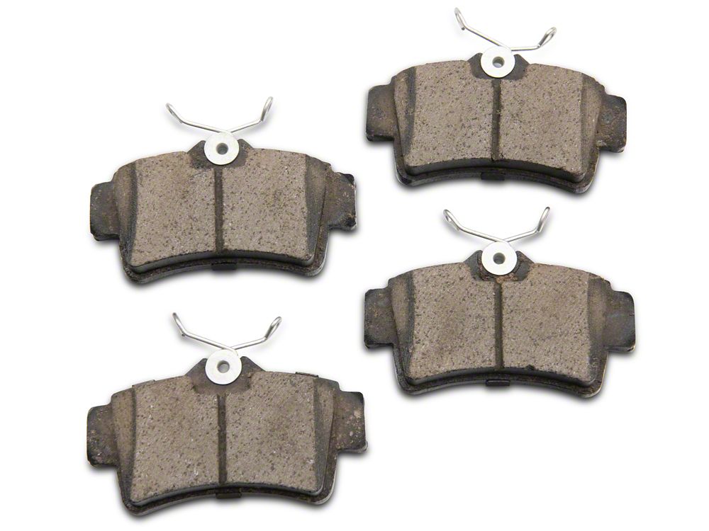 C&L Super Sport Brake Rotor and Pad Kit; Rear (94-04 Mustang GT, V6)