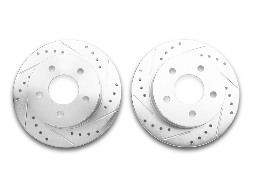 C&L Super Sport Brake Rotor and Pad Kit; Rear (94-04 Mustang GT, V6)
