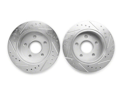 C&L Super Sport Brake Rotor and Pad Kit; Rear (94-04 Mustang GT, V6)
