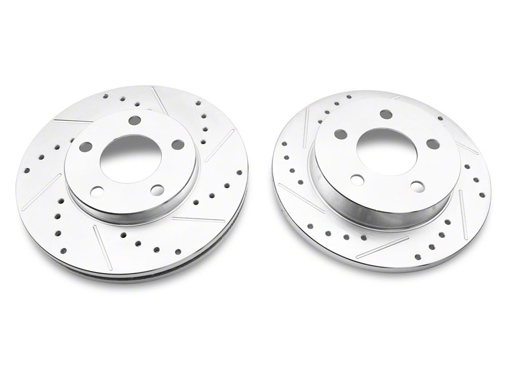 C&L Super Sport Brake Rotor and Pad Kit; Front and Rear (99-04 Mustang GT, V6)