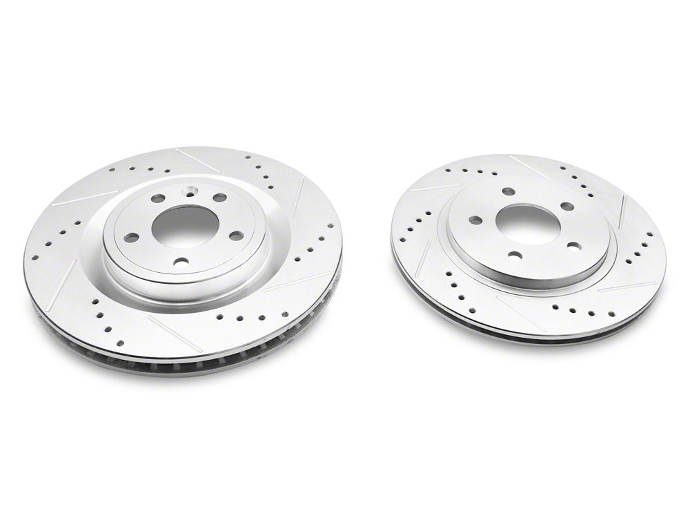C&L Super Sport Brake Rotor and Pad Kit; Front and Rear (11-14 Mustang GT w/o Performance Pack)