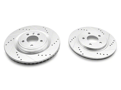 C&L Super Sport Brake Rotor and Pad Kit; Front and Rear (11-14 Mustang GT w/o Performance Pack)