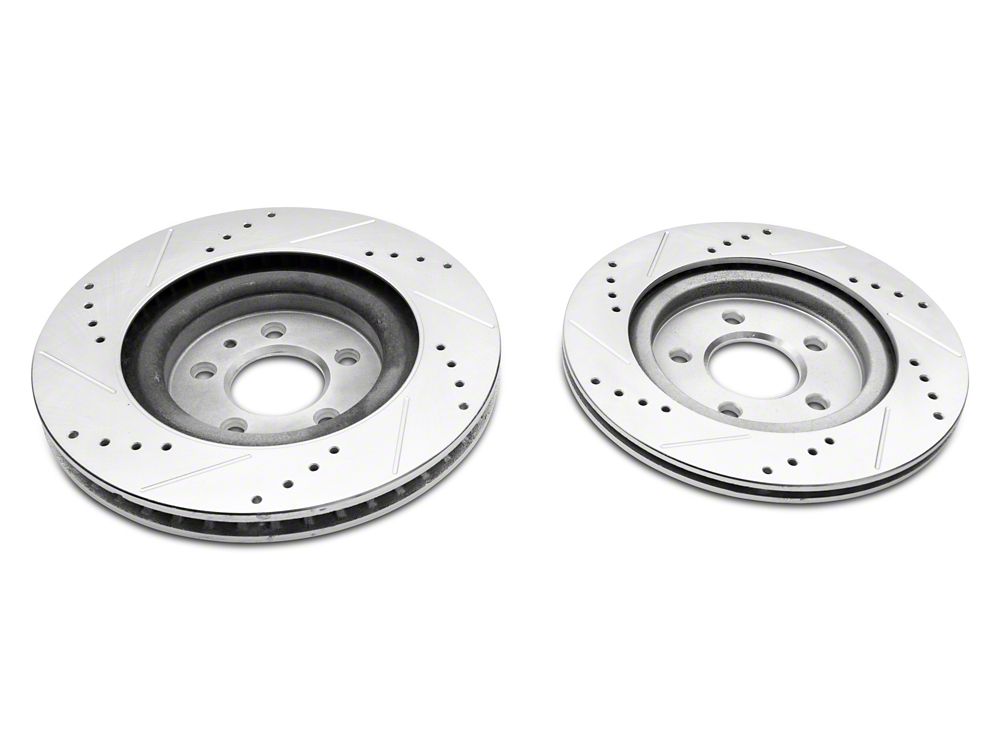 C&L Super Sport Brake Rotor and Pad Kit; Front and Rear (11-14 Mustang GT w/o Performance Pack)