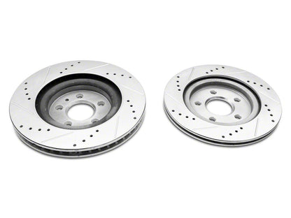 C&L Super Sport Brake Rotor and Pad Kit; Front and Rear (11-14 Mustang GT w/o Performance Pack)