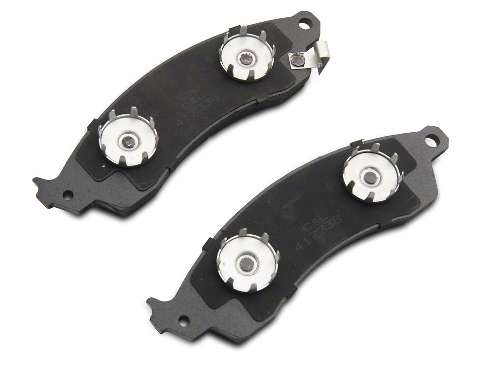 C&L Super Sport Cross-Drilled and Slotted Brake Rotor and Pad Kit; Front (94-04 Mustang Cobra, Bullitt, Mach 1)