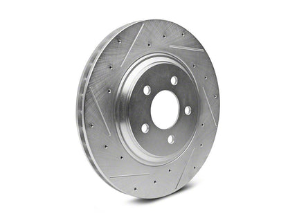 C&L Super Sport Cross-Drilled and Slotted Brake Rotor and Pad Kit; Front (94-04 Mustang Cobra, Bullitt, Mach 1)