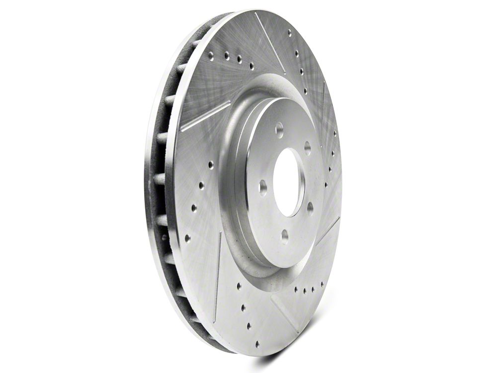 C&L Super Sport Cross-Drilled and Slotted Brake Rotor and Pad Kit; Front (11-14 Mustang GT w/ Performance Pack; 12-13 Mustang BOSS 302; 07-12 Mustang GT500)
