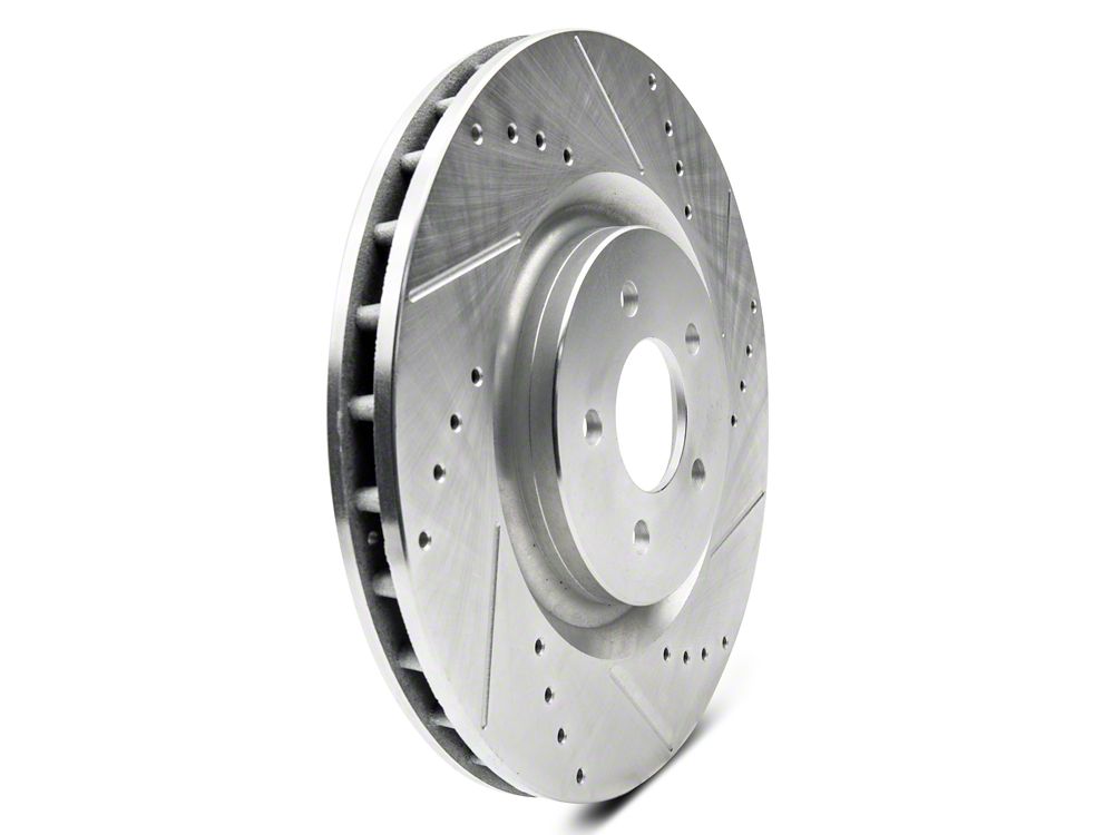 C&L Super Sport Cross-Drilled and Slotted Brake Rotor and Pad Kit; Front (11-14 Mustang GT w/ Performance Pack; 12-13 Mustang BOSS 302; 07-12 Mustang GT500)